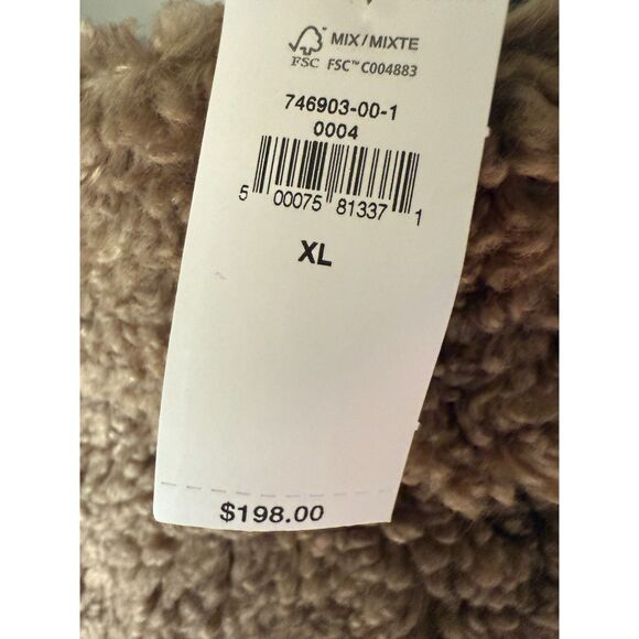 NWT Banana Republic Cropped Sherpa Trucker Jacket - Caramel - XL - Picture 5 of 6